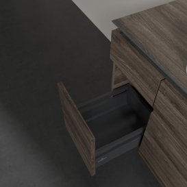 Тумба під раковину Villeroy & Boch Legato 120х55 см ДСП кам'яний дуб B75800RK