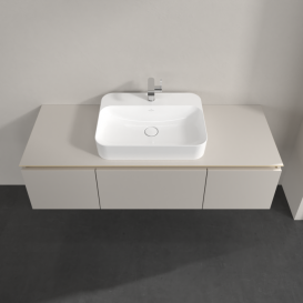 Тумба под раковину Villeroy & Boch Legato 140х38 см ДСП нежно-серый B75900VK