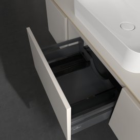 Тумба под раковину Villeroy & Boch Legato 140х38 см ДСП нежно-серый B75900VK