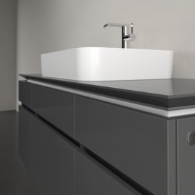 Тумба под раковину Villeroy & Boch Legato 140х55 см МДФ/ДСП глянцевый серый B76000FP