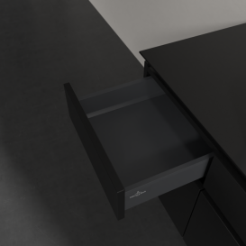 Тумба под раковину Villeroy & Boch Legato 140х55 см МДФ/ДСП черный матовый лак B76000PD