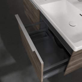 Тумба под раковину Villeroy & Boch Subway 3.0 127х42,9 см с подсветкой ДСП каменный дуб C567L0RK