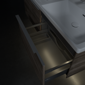 Тумба под раковину Villeroy & Boch Subway 3.0 127х42,9 см с подсветкой ДСП каменный дуб C567L0RK