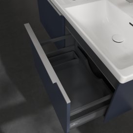 Тумба под раковину Villeroy & Boch Subway 3.0 127,2х42,9 см с подсветкой ДСП морской синий C567L0VQ