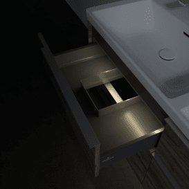 Тумба под раковину Villeroy & Boch Subway 3.0 127,2х57,6 см ДСП/алюминий дуб каменный C568L0RK