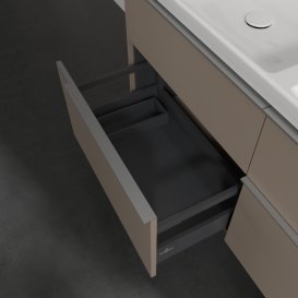 Тумба под раковину Villeroy & Boch Subway 3.0 127,2х57,6 см ДСП/алюминий тауп C568L0VM