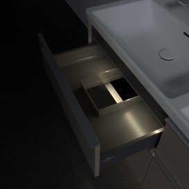 Тумба под раковину Villeroy & Boch Subway 3.0 127,2х57,6 см ДСП/алюминий тауп C568L0VM