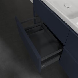 Тумба під раковину Villeroy & Boch Subway 3.0 127,2х57,6 см ДСП/алюміній морський синій/монохром C568L2VQ