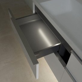 Тумба под раковину Villeroy & Boch Subway 3.0 127,2х57,6 см ДСП/алюминий белый бриллиант C602L0VE