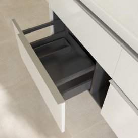 Тумба под раковину Villeroy & Boch Subway 3.0 127,2х57,6 см ДСП/алюминий белый бриллиант C602L0VE