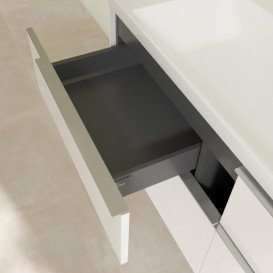 Тумба под раковину Villeroy & Boch Subway 3.0 127,2х57,6 см ДСП/алюминий белый бриллиант C602L0VE