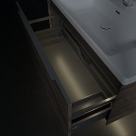 Тумба під раковину Villeroy & Boch Subway 3.0 97,3х42,9 см ДСП/алюміній кам'яний дуб C569L0RK