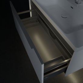 Тумба під раковину Villeroy & Boch Subway 3.0 97,3х42,9 см ДСП/алюміній чистий білий C569L0VF