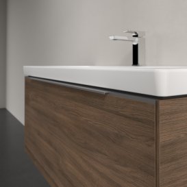 Тумба під раковину Villeroy & Boch Subway 3.0 97,3х42,9 см ДСП/алюміній дуб аризона C569L0VH