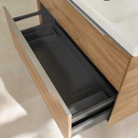 Тумба під раковину Villeroy & Boch Subway 3.0 97,3х57,6 см ДСП/алюміній дуб канзас C570L0RH