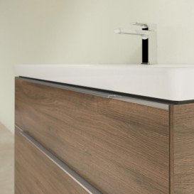 Тумба під раковину Villeroy & Boch Subway 3.0 97,3 х57,6 см ДСП/алюміній дуб аризона C570L0VH