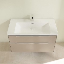 Тумба под раковину Villeroy & Boch Subway 3.0 97,3х57,6 см ДСП/алюминий тауп C570L0VM