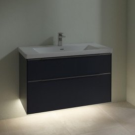 Тумба під раковину Villeroy & Boch Subway 3.0 97,3х57,6 см ДСП/алюміній морський синій C570L0VQ