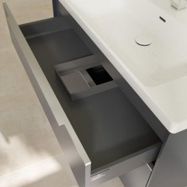 Тумба під раковину Villeroy & Boch Subway 3.0 97,3х57,6 см ДСП/алюміній морський синій C570L0VQ