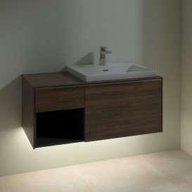 Тумба під раковину Villeroy & Boch Subway 3.0 100х42,3 см ДСП/алюміній дуб аризона C571L0VH