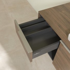 Тумба під раковину Villeroy & Boch Subway 3.0 100х42,3 см ДСП/алюміній дуб аризона C571L0VH