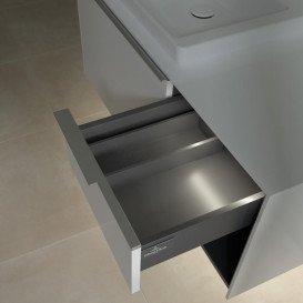 Тумба под раковину Villeroy & Boch Subway 3.0 100х42,3 см ДСП/алюминий белый бриллиант C572L0VE