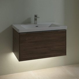 Тумба під раковину Villeroy & Boch Subway 3.0 77,2х42,9 см ДСП/алюміній дуб канзас C573L0RH