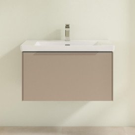 Тумба під раковину Villeroy & Boch Subway 3.0 77,2х42,9 см ДСП/алюміній тауп C573L0VM