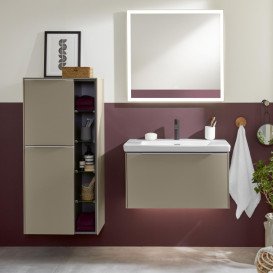 Тумба під раковину Villeroy & Boch Subway 3.0 77,2х42,9 см ДСП/алюміній тауп C573L0VM