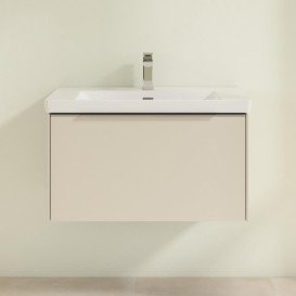 Тумба під раковину Villeroy & Boch Subway 3.0 77,2х42,9 см ДСП/алюміній кашемір сірий C573L0VN