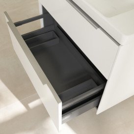 Тумба під раковину Villeroy & Boch Subway 3.0 77,2х57,6 см ДСП/алюміній чистий білий C574L0VF