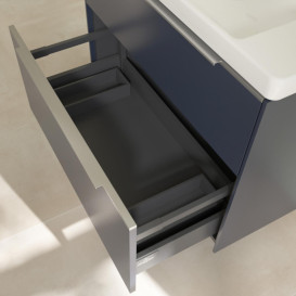 Тумба под раковину Villeroy & Boch Subway 3.0 77,2х57,6 см ДСП/алюминий морской синий C574L0VQ