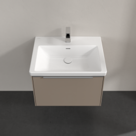 Тумба под раковину Villeroy & Boch Subway 3.0 62,2х42,9 см ДСП/алюминий тауп C575L0VM