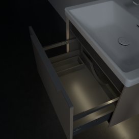 Тумба под раковину Villeroy & Boch Subway 3.0 62,2х42,9 см ДСП/алюминий тауп C575L0VM