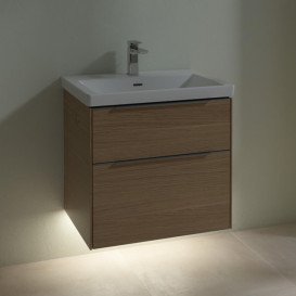 Тумба под раковину Villeroy & Boch Subway 3.0 62,2х57,6 см ДСП/алюминий дуб северный C576L0VJ