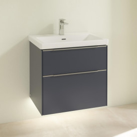 Тумба під раковину Villeroy & Boch Subway 3.0 62,2х57,6 см ДСП/алюміній морський синій C576L0VQ