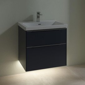 Тумба під раковину Villeroy & Boch Subway 3.0 62,2х57,6 см ДСП/алюміній морський синій C576L0VQ