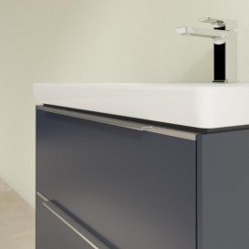 Тумба под раковину Villeroy & Boch Subway 3.0 57,2х57,6 см ДСП/алюминий морской синий C578L0VQ