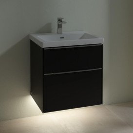 Тумба під раковину Villeroy & Boch Subway 3.0 57,2х57,6 см ДСП/алюміній графіт C578L0VR