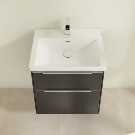 Тумба під раковину Villeroy & Boch Subway 3.0 57,2х57,6 см ДСП/алюміній графіт C578L0VR