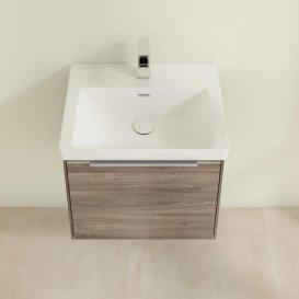 Тумба під раковину Villeroy & Boch Subway 3.0 52,3х42,9 см ДСП/алюміній кам'яний дуб C579L0RK