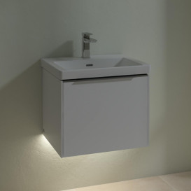 Тумба под раковину Villeroy & Boch Subway 3.0 52,3х42,9 см ДСП/алюминий чистый белый C579L0VF