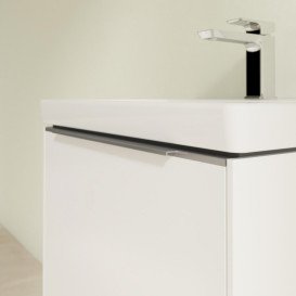 Тумба под раковину Villeroy & Boch Subway 3.0 52,3х42,9 см ДСП/алюминий чистый белый C579L0VF