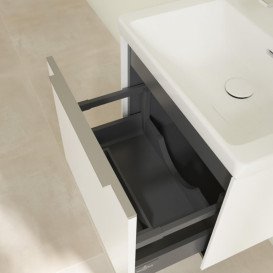 Тумба под раковину Villeroy & Boch Subway 3.0 52,3х42,9 см ДСП/алюминий чистый белый C579L0VF