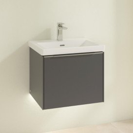 Тумба под раковину Villeroy & Boch Subway 3.0 52,3х42,9 см ДСП/алюминий графит C579L0VR