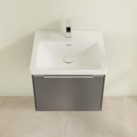 Тумба под раковину Villeroy & Boch Subway 3.0 52,3х42,9 см ДСП/алюминий графит C579L0VR