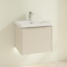 Тумба під раковину Villeroy & Boch Subway 3.0 52,3х42,9 см ДСП/алюміній сірий кашемір/монохром C579L2VN