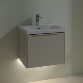 Тумба під раковину Villeroy & Boch Subway 3.0 52,3х42,9 см ДСП/алюміній сірий кашемір/монохром C579L2VN