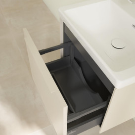 Тумба під раковину Villeroy & Boch Subway 3.0 52,3х42,9 см ДСП/алюміній сірий кашемір/монохром C579L2VN