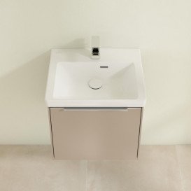 Тумба під раковину Villeroy & Boch Subway 3.0 47,3х42,9 см ДСП/алюміній тауп C580L0VM